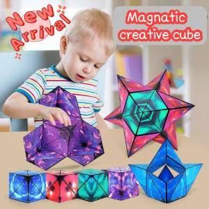 รับผลตอบแทน Magnetic Creative Cube DIY Rubix 2WinBookToys - รูบิค, แม่เหล็ก, ลูกบาศก์, แม่เหล็ก