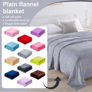 Chăn Nỉ Mềm Mại Nhiều Màu Sắc Kích Thước Đôi Sang Trọng Ấm Áp Êm Ái Chất Liệu Microfiber Dùng Cho Giường Ghế Sofa Du Lịch