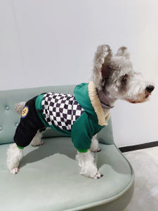 Thickened Fleece Dog Clothes Autumn Winter Warm Cotton Coat for Small Medium Dogs Four-Legged Snarley Teddy Bichon