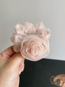 ริบบิ้นผมดอกกุหลาบขนาดใหญ่ทำมือสำหรับผู้หญิง เครื่องประดับผมสไตล์เกาหลี ริบบิ้นไหม ไม่ติดเพชร ใหม่ล่าสุด
