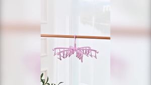 24 Kẹp Có Thể Xoay Gấp Gọn Máy Sấy Quần Áo Móc Treo Chống Gió Tất Quần Lót Giá Phơi Đồ Giặt Tại Nhà Sắp Xếp Lưu Trữ