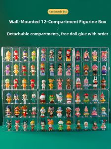 Transparent Display Cabinet for Dolls And Figurines Wall-Mounted Storage Box for Collectibles Bedroom Organizer by Bubble Monster