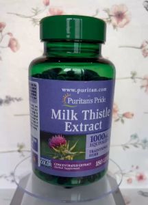 Thải độc gan bổ gan làm mát gan tăng cường chức năng gan Milk Thistle Extract 1000mg 90-180 viên Puritans Pride