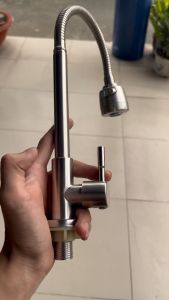 Vòi Rửa Chén Lạnh inox 304 Điều Chỉnh Chế Độ Nước Dễ Dàng - Lựa Chọn Hoàn Hảo Cho Không Gian Bếp Nhỏ.