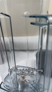 Cối xay sinh tố công nghiệp công suất lớn ly xay 2 lít dao inox 304 8 lưỡi khóa dao bằng nhôm nhông 12 khía hàng chất lượng giá tốt giao hàng miễn phí