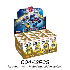Blokees Tansformers C04-12PCS Optimus Prime Megatron G1 Bumblebee Soundwave Series Action Figure Collectible Toys