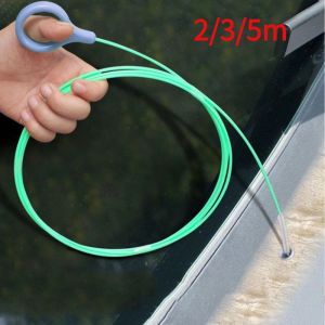2-5M Car Drain Dredge Cleaning Brush Car Sewer Unclogger Auto Sunroof Long Hoses Car Pipe Tool Cleaner Spiral Cleaning Brush