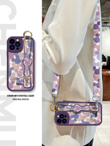 Colorful Cartoon Silicone Phone Case for  17 Crossbody Neck Strap Womens New Model plus Full Cover Soft Silicon