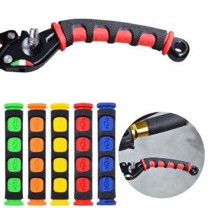 2PCS Universal Rubber Brake Handle Lever Cover for Shift Anti-Slip Handle Grip Clutch Anti-Slip Handle Universal Brake Lever