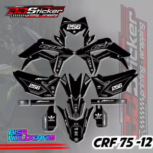 STICKER PREMIUM Sticker CRF 150 L Desain Terbaru - Decal CRF 150 L Motor Trail CRF 75 BLACK