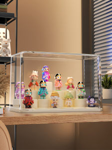 ชั้นวางของเล่น Acrylic Display Case ใส ป้องกันฝุ่นสำหรับโต๊ะทำงาน กล่องเก็บของเล่น ชั้นวางของเล่น โมเดล ของเล่น