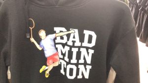 Hoodie BADMINTON: Jaket Sweater Hoodie Bahan Cotton Fleece