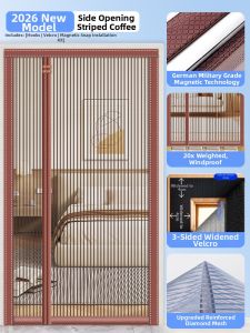 SHULIAN | Anti-mosquito Door Curtain Magnetic Side Open No-drill