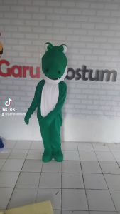 Kostum Maskot Badut Buaya Setelan Dewasa Lucu Karnaval