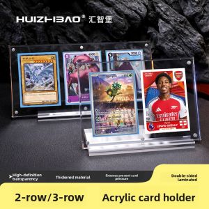 Acrylic Pokemon Card Holder 2x3 Display Brick Star Sports Card Bracket Pokemon TCG Game King Brick Organizer Display Stand