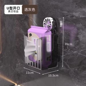 กล่องใส่กระดาษทิชชูติดผนังแบบแขวนสุดหรู สำหรับห้องน้ำ ห้องครัว ห้องส้วม ที่แขวนผ้าเช็ดหน้า โปร่งแสง ชิ้น ทำจากพลาสติก