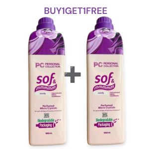 PRESONAL COLLECTION SOF & Mmmm Concentrated fabric conditioner 1000ml BUY1TAKE1