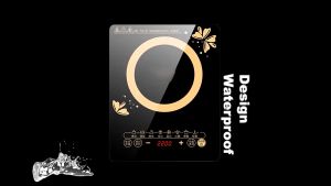 LCD Touch induction cooker stove 2200W Multifunctional home induction cooker Inverter Infrared temperature adjustable screen