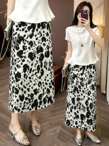 Floral New Summer Thin Midi A-Line Skirt