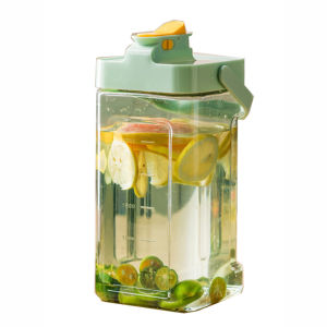 3.5 L Water Bottle with Faucet Large-capacity Fruit Tea Drinking Bottle Outdoor Camping Sports Bucket Plastic Kettle Dispenser