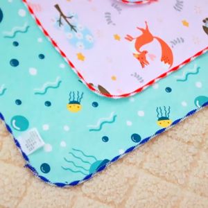 Baby water waterproof cotton cloth breathable large pad Baby diaper pad Change pad Baby diaper pad Baby waterproof washable breathable water menstrual pad Large size sheet note edge urine pad