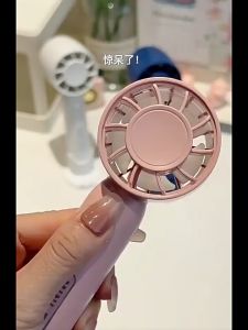 Mini Electric Fan Rechargable Desktop Fans Travel Handheld Fan Silent Bladeless Portable Handy Cooling Fan