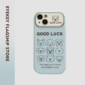 Adorable Doggie Design Phone Case for 15 16 pro Max Korean Style Protective Soft Silicone Shell Anti-Fall Creative