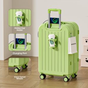 MIMANI | New Womens 20-Inch Password-Protected Travel Luggage