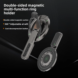 RQZN | Dual-Sided Magnetic 360-Degree Rotatable Portable Travel Phone Stand