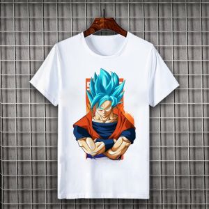Dragon Ball Super Son Goku Collaborative T-Shirt Short Sleeve Youth Fashion Cartoon Print Casual Top for Teens And Men