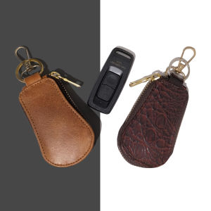 Gantungan kunci remote kunci mobil motor gantungan kunci kulit sintetis motif kulit buaya keychain