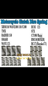 Motorcycle Clutch Disc Spring XRM110/WAVE/C100 TMX RAIDER150 SMASH WAVE125 RUSI 125 STX CT100 BM150(BOXER) BC175(Barako)