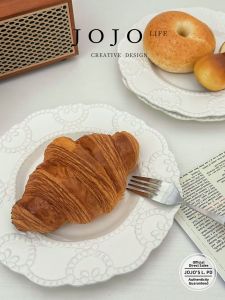 Elegant Home-use Dessert Plate Ceramic