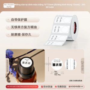 Nhãn Dán Nước Hoa Tự Dính Niimbot M2/M3 Nhãn Tinh Dầu Có Màng Bảo Vệ Ruy Băng Máy In Chống Dầu Cho Máy In Niimbot M2 Hoặc M3