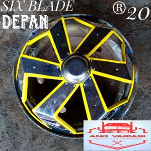 Wheeldop Ring 20 Model Six Blade Depan ( 2 pcs )