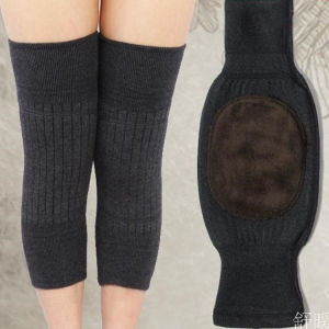 GIIKING สนับเข่าแคชเมียร์ สนับเข่าขนสัตว์หนาอุ่น