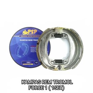 Kampas Rem Tromol Force 1 - Kanvas Kanvas Brake Shoe Breakshoe Rem Rim Tromol Belakang Yamaha Alfa Crypton F1z F1zr Fiz Fizr Vega Lama Old Vega R Jupiter