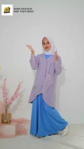 Hoofla Misora Set Outer: Gaya Muslimah Modern untuk Anak Perempuan Usia 3-16 Tahun