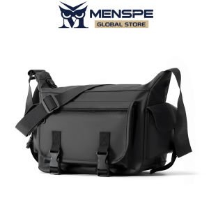 MENSPE กระเป๋าผู้ชายกระเป๋าพาดลำตัวแฟชั่นกระเป๋าสะพายไหล่กระเป๋าเอกสารแบบสบายๆกระเป๋าหลายชั้นความจุมากกระเป๋าลำลองกระเป๋าสะพายผู้ชายแฟชั่นกระเป๋าเอกสารกันน้ำสำหรับเล่นกีฬาสตรีทท่องเที่ยวกลางแจ้ง