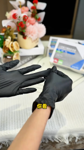 【READY STOCK】Disposable Gloves/Nitrile Sterile Powder-Free/High Quality Food Grade Gloves/Thick Durable Oil Resistant