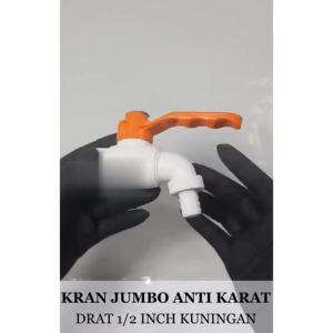 Kran Air PVC PRR Jumbo Drat Kuningan Engkol 1/2 3/4 inch High Quality