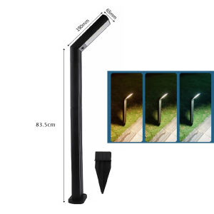 3colors Solar Ground Light RGB Light Light Sensing Intelligence Outdoor Pathway Lighting Solar Garden Lights Durable Plastic