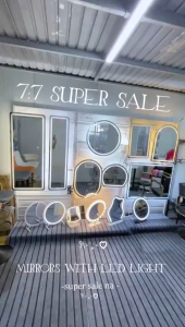 【24 Hours Shipped】LED Light Desktop Makeup Mirror