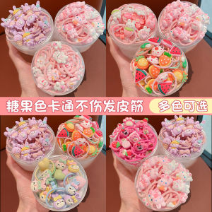 High Elasticity Childrens Hair Ties Cute Cartoon Baby Girl Hair Bands Non-Damaging Elastic Hair Accessories for Girls