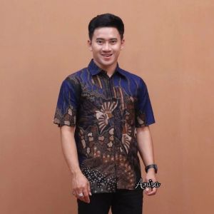 🔴KENAN-Hem Batik 1000++ motif Paling Termurah Batik Seragam Pelandang Pengapit Pengantin Banyak Warna Ukuran M L XL XXL