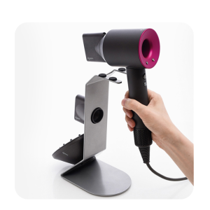 Dyson เครื่องเป่าผมขาตั้งแนวตั้งไม่มีเจาะเก็บแม่เหล็ก Hair Salon ผู้ถือเดสก์ท็อปห้องน้ํา Corner Rack Organizer