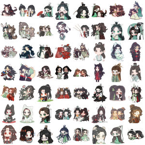 60pcs The Scum Villains Self-Saving System Cartoon Q version Stickers Waterproof PVC DIY Decals for Laptops Scrapbooks Luggage