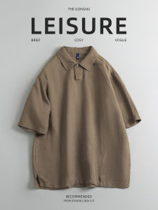 GONGNU | Summer Breathable Linen Lyocell Short Sleeve Polo Shirt