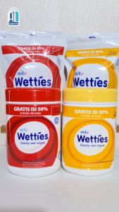 Mitu Wetties Antiseptic Family Wet Wipes Tisu Basah Non Alkohol 90s