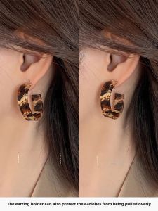 Silicone Burger Earplugs Anti-Loss Super Tight Support Ear Hoops Post-Ear Fixed Buckle Back Cap Fashion Jewelry Accessories